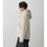 FLUFFY HOODIE SHORT COAT | AZUL BY MOUSSY | 詳細画像6