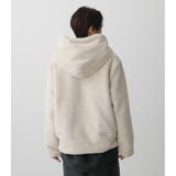 FLUFFY HOODIE SHORT COAT | AZUL BY MOUSSY | 詳細画像7