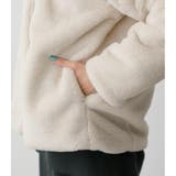 FLUFFY HOODIE SHORT COAT | AZUL BY MOUSSY | 詳細画像9