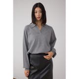 ポロカラーフォルムニットプルオーバー | AZUL BY MOUSSY | 詳細画像33 