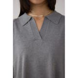 ポロカラーフォルムニットプルオーバー | AZUL BY MOUSSY | 詳細画像38 