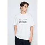引き揃え天竺Didn't care Tシャツ | AZUL BY MOUSSY | 詳細画像3