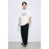 引き揃え天竺Didn't care Tシャツ | AZUL BY MOUSSY | 詳細画像4