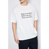 WHT | 引き揃え天竺Didn't care Tシャツ | AZUL BY MOUSSY