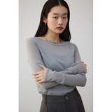 バックスリットシアーロングトップス | AZUL BY MOUSSY | 詳細画像34 