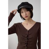 フェイクレザーチェーンキャスケット | AZUL BY MOUSSY | 詳細画像1