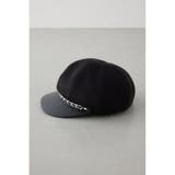 フェイクレザーチェーンキャスケット | AZUL BY MOUSSY | 詳細画像3