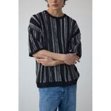 柄BLK5 | クージー半袖ニット | AZUL BY MOUSSY
