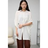 ポンチョ型楊柳シャツ | AZUL BY MOUSSY | 詳細画像2 