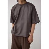 BRN | レザーライク半袖Tシャツ | AZUL BY MOUSSY