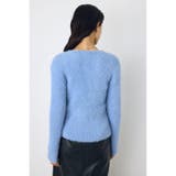 ダブルジップシャギーニットカーディガン | AZUL BY MOUSSY | 詳細画像29