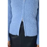 ダブルジップシャギーニットカーディガン | AZUL BY MOUSSY | 詳細画像32