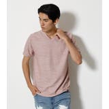 L/PNK1 | RANDOM TACK BORDER V/N TEE | AZUL BY MOUSSY