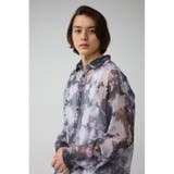 シアー総柄長袖シャツ | AZUL BY MOUSSY | 詳細画像23
