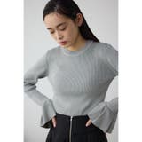 GRY | シアーコンビフレアスリーブニット | AZUL BY MOUSSY