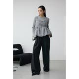 シアーコンビフレアスリーブニット | AZUL BY MOUSSY | 詳細画像30