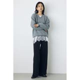 格上げニットワイドパンツ | AZUL BY MOUSSY | 詳細画像18 