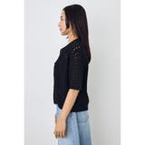 クロシェニットポロカラーカーディガン | AZUL BY MOUSSY | 詳細画像14 