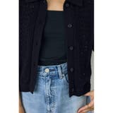 クロシェニットポロカラーカーディガン | AZUL BY MOUSSY | 詳細画像17 