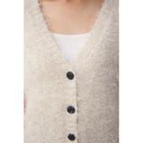 ラメフェザーVネックニットベスト | AZUL BY MOUSSY | 詳細画像8 