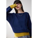 NVY | バイカラードルマンニットプルオーバー | AZUL BY MOUSSY