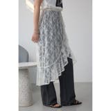 2WAYレースラッフルフリルスカート | AZUL BY MOUSSY | 詳細画像1