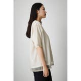 TULLE SET MESSAGE PRINT TEE | AZUL BY MOUSSY | 詳細画像6 
