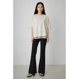 TULLE SET MESSAGE PRINT TEE | AZUL BY MOUSSY | 詳細画像4 