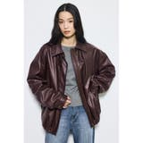BRN | フェイクレザーミドルブルゾン | AZUL BY MOUSSY