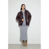 フェイクレザーミドルブルゾン | AZUL BY MOUSSY | 詳細画像32 