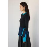 カラーブロッキングリブニット | AZUL BY MOUSSY | 詳細画像17