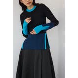 M/BLK7 | カラーブロッキングリブニット | AZUL BY MOUSSY