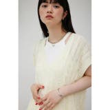 シアーフリンジニットベスト | AZUL BY MOUSSY | 詳細画像1 