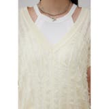 シアーフリンジニットベスト | AZUL BY MOUSSY | 詳細画像7 