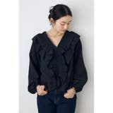 BLK | フロントホックラッフルブラウス | AZUL BY MOUSSY