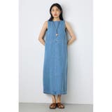 甘撚りデニムワンピース | AZUL BY MOUSSY | 詳細画像2 