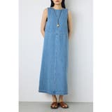 甘撚りデニムワンピース | AZUL BY MOUSSY | 詳細画像3 