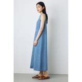 甘撚りデニムワンピース | AZUL BY MOUSSY | 詳細画像4 