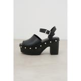 CHUNKY HEEL STUDS SANDALS | AZUL BY MOUSSY | 詳細画像2 