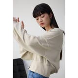 フロントZIPウラケカーディガン | AZUL BY MOUSSY | 詳細画像1