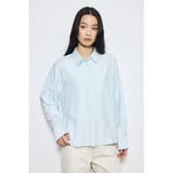 柄BLU5 | スリーブボタンストライプシャツ | AZUL BY MOUSSY