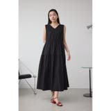 C/T撥水ティアードドロストワンピース | AZUL BY MOUSSY | 詳細画像3 