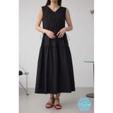 BLK | C/T撥水ティアードドロストワンピース | AZUL BY MOUSSY