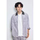 GRY | フェイクスエードジップシャツ | AZUL BY MOUSSY