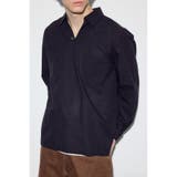 BLK | フレンチリネンCOOLMAXスキッパーシャツ | AZUL BY MOUSSY