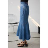 カシュクールフレアマーメードデニムスカート | AZUL BY MOUSSY | 詳細画像6 