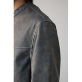 ヴィンテージフェイクレザーライダースブルゾン | AZUL BY MOUSSY | 詳細画像21