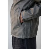 ヴィンテージフェイクレザーライダースブルゾン | AZUL BY MOUSSY | 詳細画像23