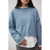 BLU | ボタンスリーブクロップドニットトップス | AZUL BY MOUSSY