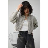 ミックスジップアップカーディガン | AZUL BY MOUSSY | 詳細画像2